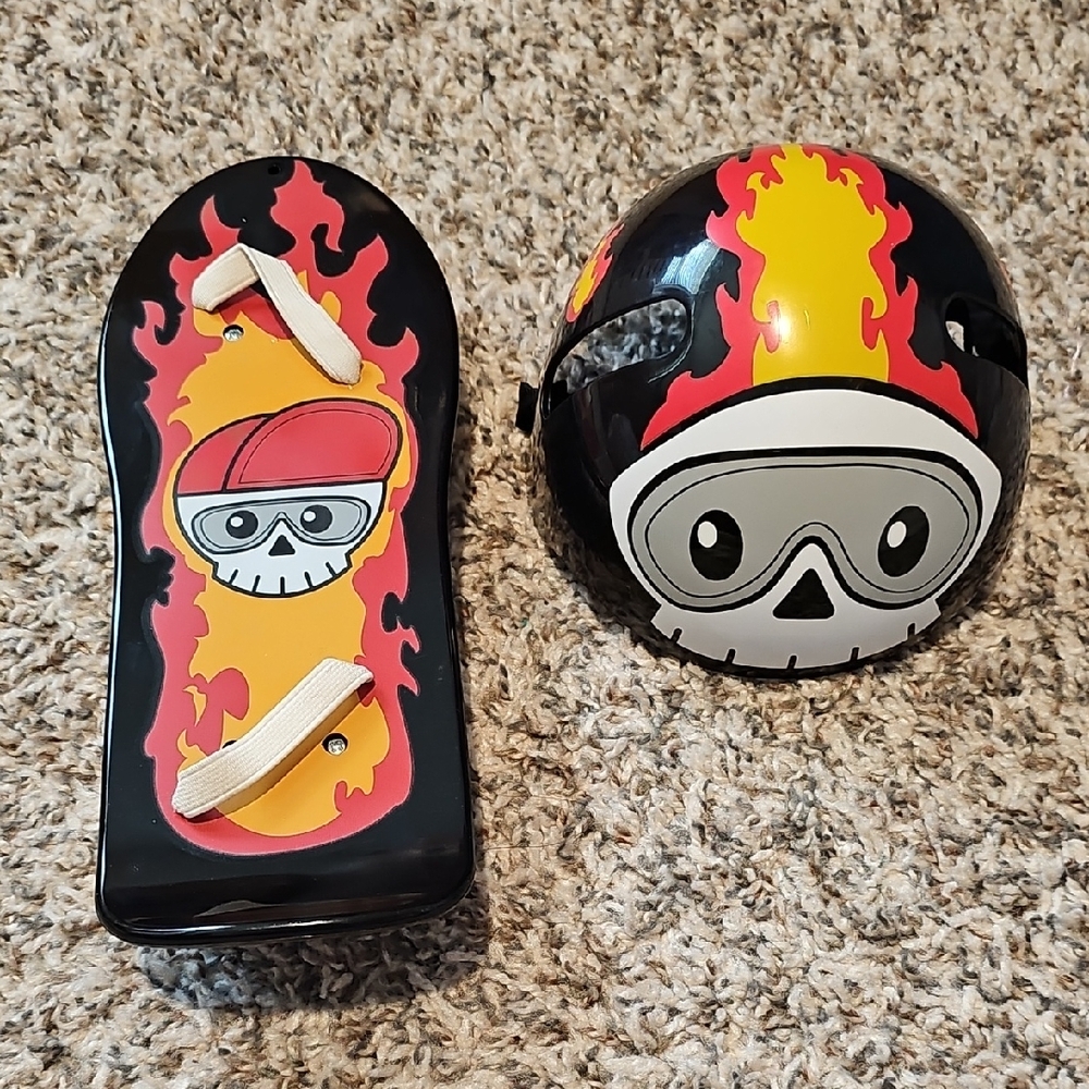Build-A-Bear Skateboard And Helmet